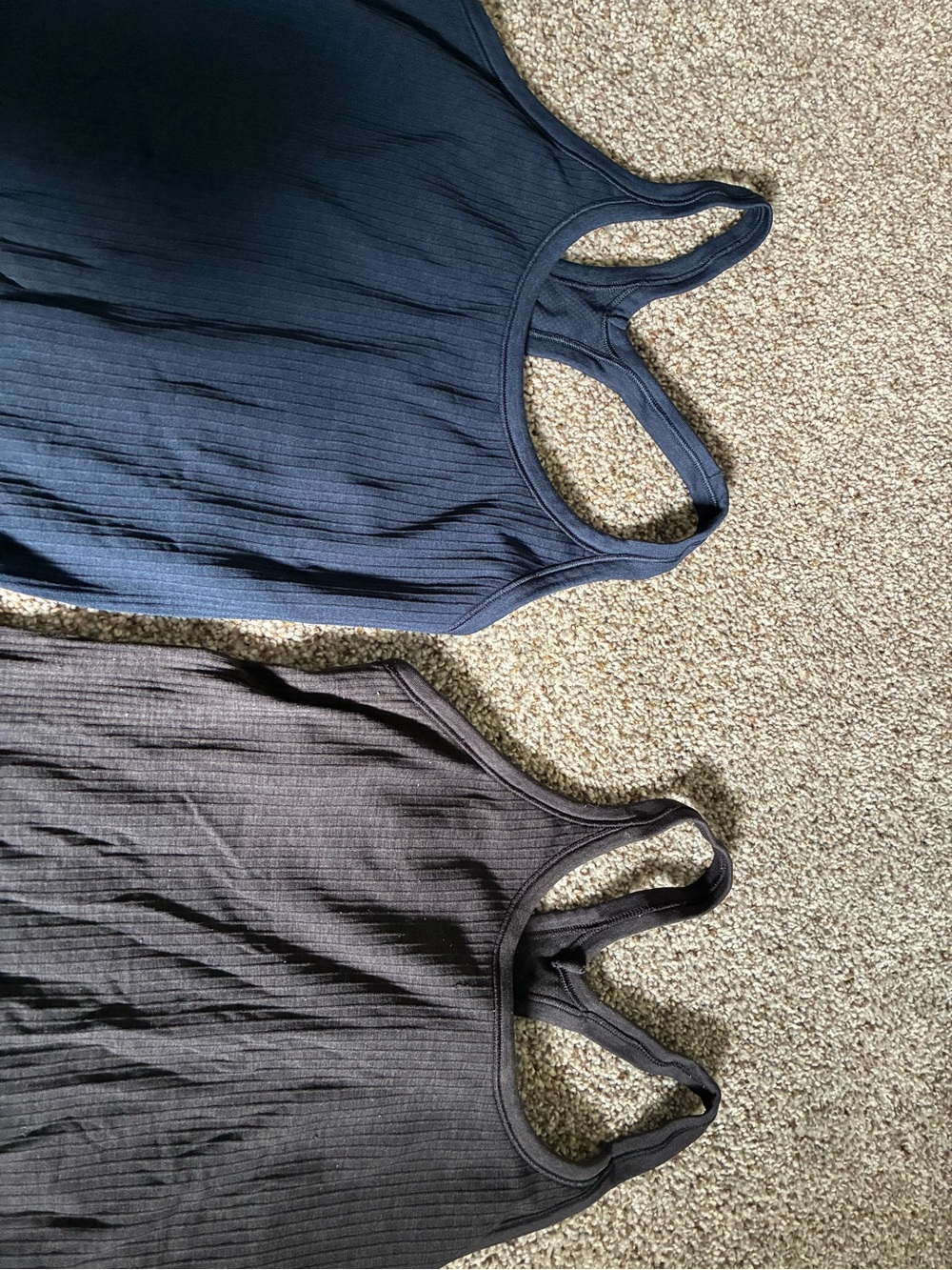 lululemon athletica Ribbed Tank Duo in Navy and Charcoal